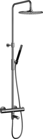 Trendbo Tapwell Takdusch m badkarspip TVM2200-160 Brushed Black Chrome 9422778