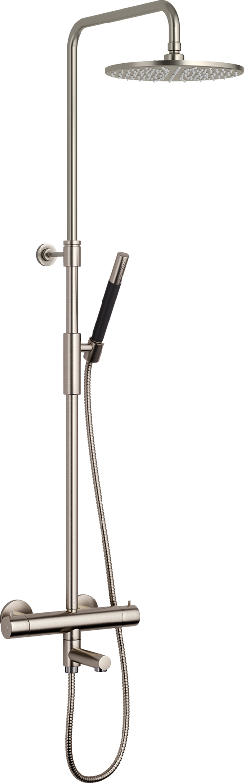 Trendbo Tapwell Takdusch m badkarspip TVM2200-160 Brushed Nickel 9421297