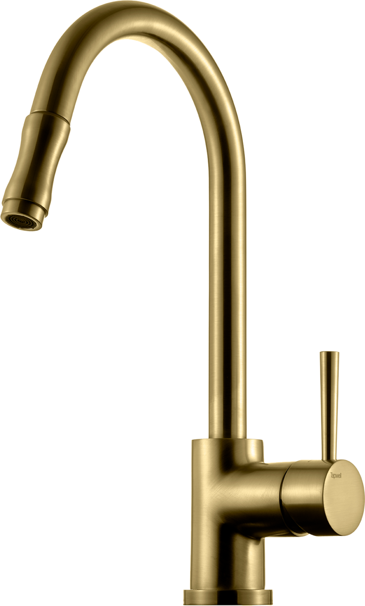 Köksblandare Tapwell EVO185 Brushed honey gold