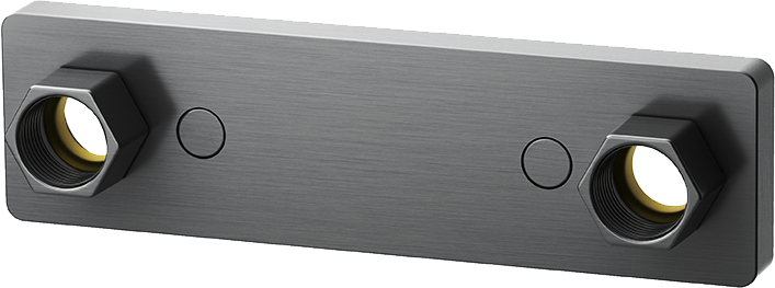 Blandarfäste Tapwell Designline 16 PEX 160 CC Brushed black chrome