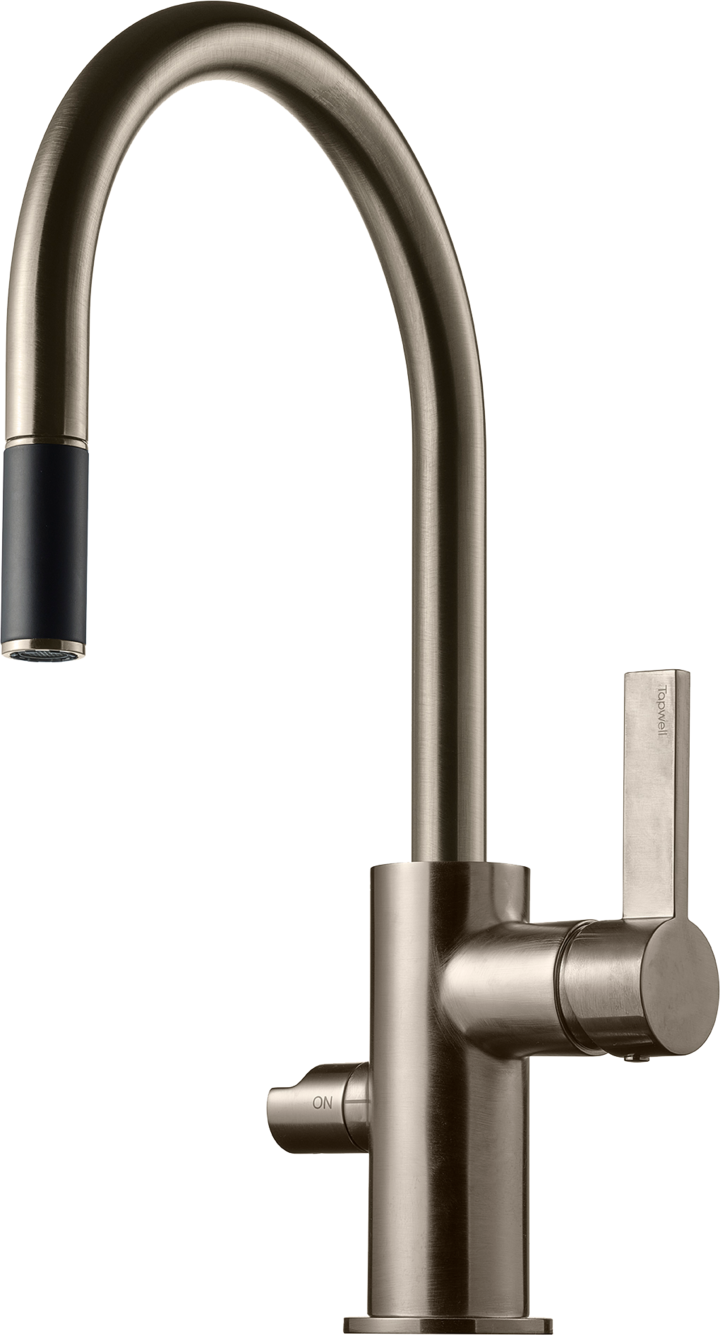 Köksblandare Tapwell ARM385 low Brushed nickel