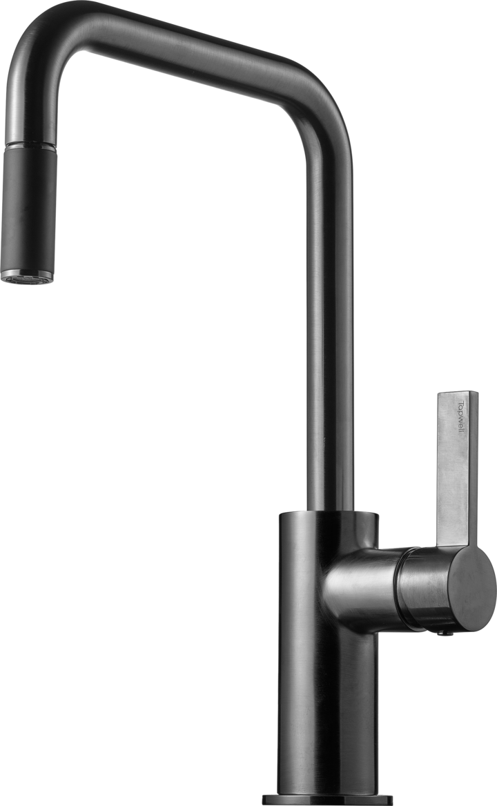 Tapwell Köksblandare ARM577 low Brushed black chrome