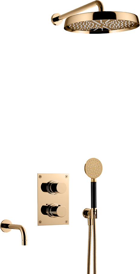 Takduschset Tapwell ARM7368 Mässing Edition 2 för Inbyggnad