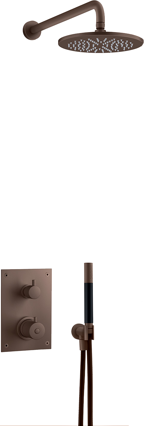 Takduschset Tapwell BOX7268 Bronze Edition 2 för Inbyggnad