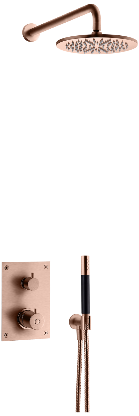 Takduschset Tapwell BOX7268 Koppar Edition 2 för Inbyggnad