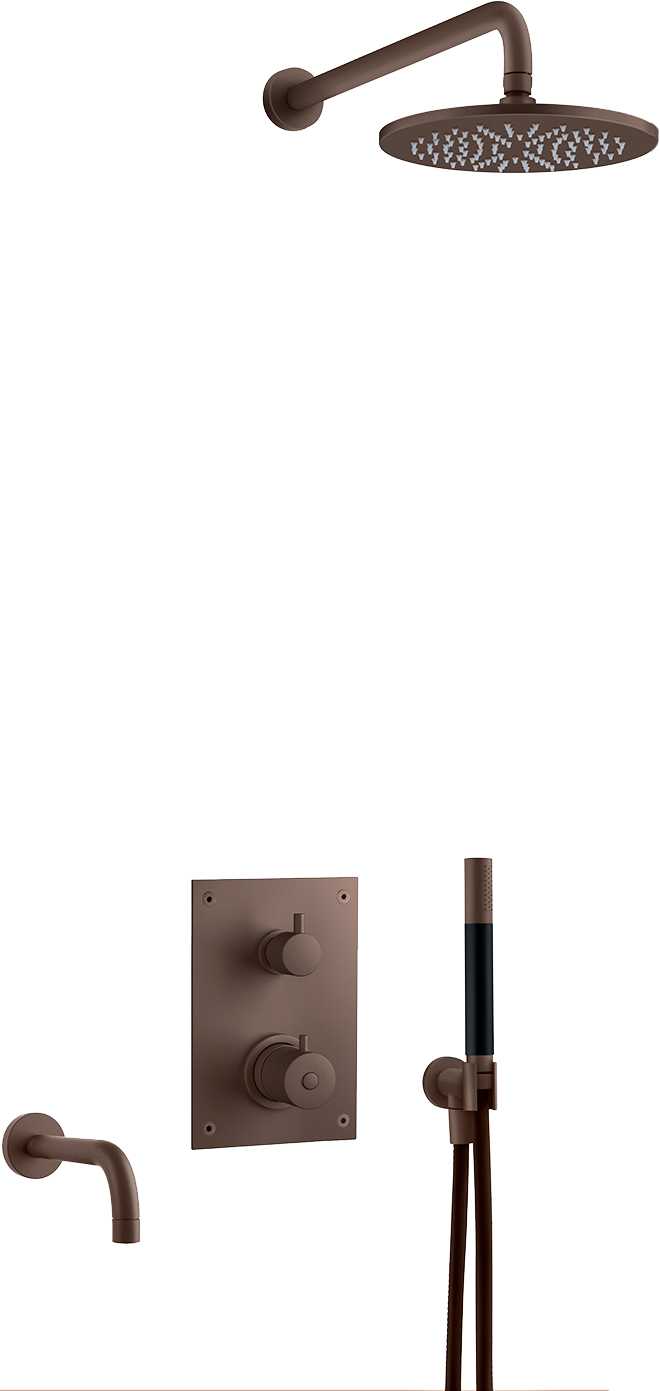 Takduschset Tapwell BOX7368 Bronze Edition 2 för Inbyggnad