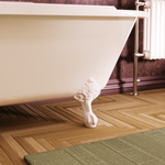 Badkar Burlington Buckingham 150 cm med badkarsfötter traditionella vit