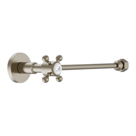 Avstängningsventil Burlington för cistern Borstad nickel