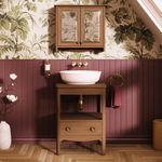 Badrumskommod Burlington Guild 62 cm med bänkskiva, mörk ek, mörk ek