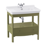 Badrumskommod Burlington Guild 85 cm med tvättställ, carlyle grön, 1 blandarhål