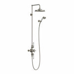 Duschset Burlington Avon utanpåliggande Borstad nickel, 9 tum (23 cm)