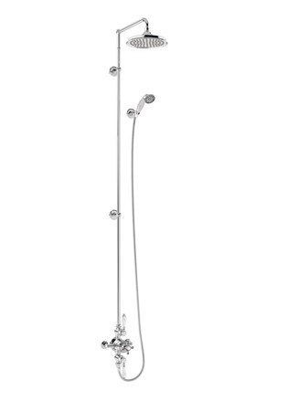 Duschset Burlington Avon utanpåliggande förlängt Krom, 6 tum (15 cm)