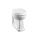 Golvstående toalettstol Burlington back to wall inbyggnadstoalett med soft close-sits