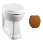 Golvstående toalettstol Burlington back to wall inbyggnadstoalett med soft close-sits, sits ek