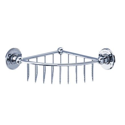 Hörnkorg Burlington för dusch 62 mm Krom