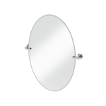 Oval spegel Burlington med spegelfästen Krom, 500 x 700 mm fäste 1909