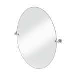 Oval spegel Burlington med spegelfästen Krom, 600 x 800 mm fäste 1909