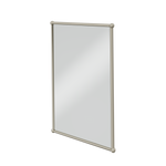 Rektangulär spegel Burlington med metallram 50 x 70 cm Borstad nickel