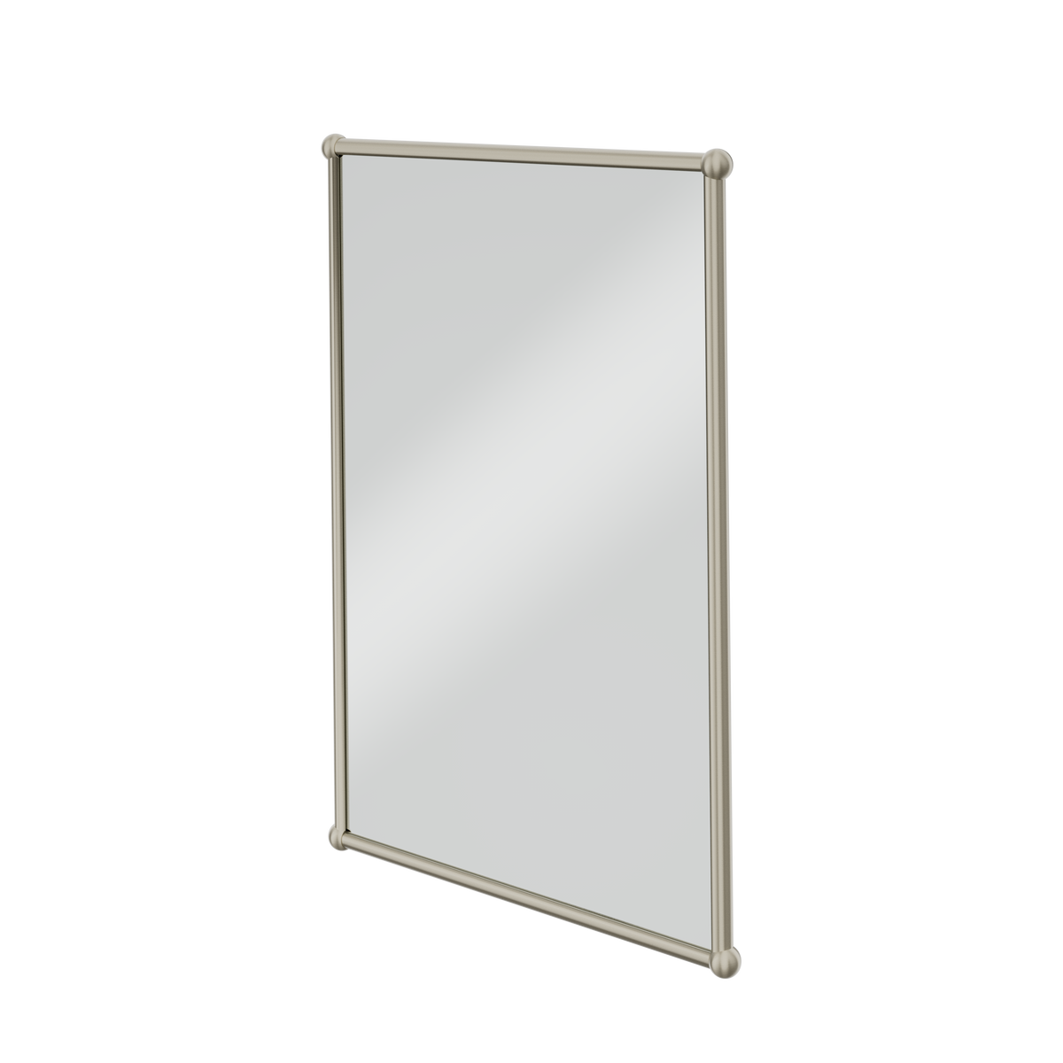 Rektangulär spegel Burlington med metallram 50 x 70 cm Borstad nickel