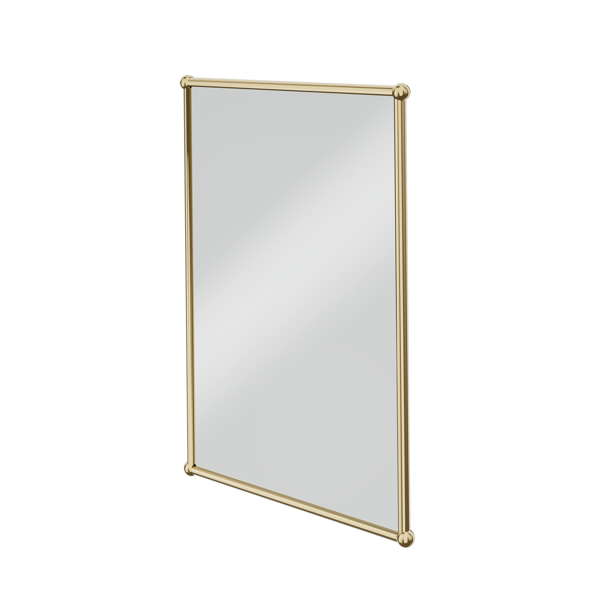 Rektangulär spegel Burlington med metallram 50 x 70 cm Guld