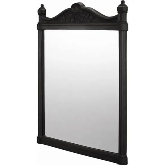 Spegel Burlington med aluminiumram 55 x 75 cm Svart