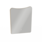 Spegel med LED-belysning Burlington Strand, 600 x 650 mm