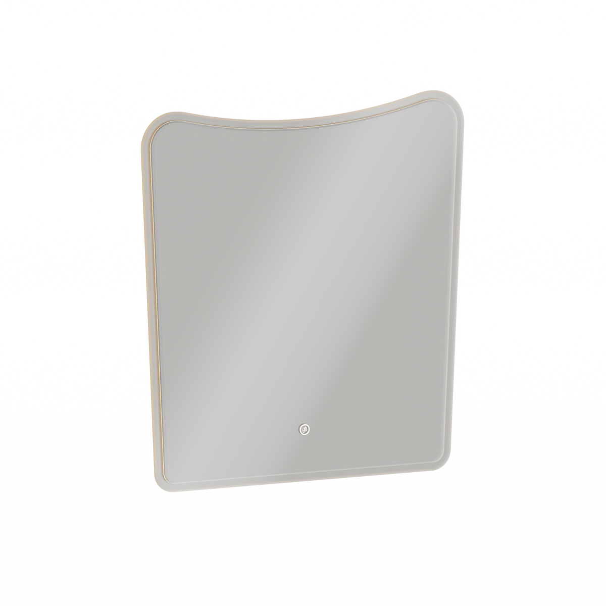 Spegel med LED-belysning Burlington Strand, 600 x 650 mm