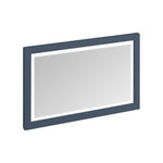 Spegel med LED-belysning Burlington träram Blå, 120 cm