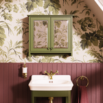 Spegelskåp Burlington Guild 65 cm Carlyle grön i badrum