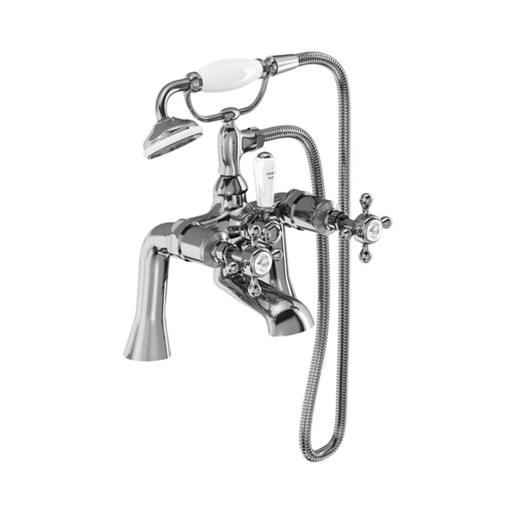 Burlington Stafford sargmonterad med handdusch badkarsblandare krom