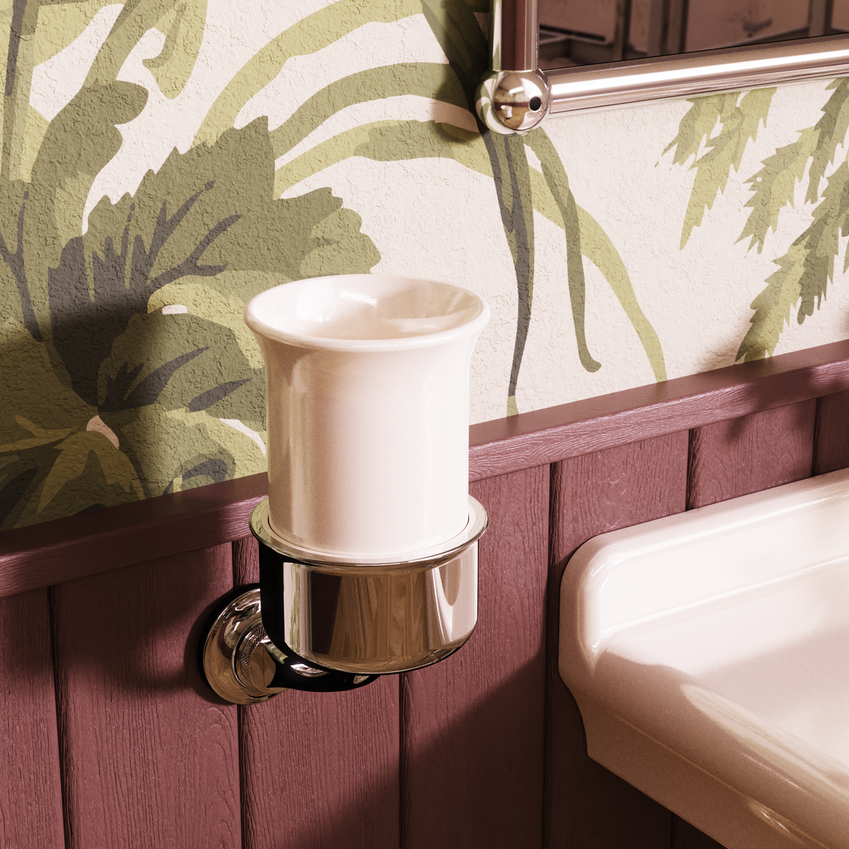 Tandborstmugg Burlington Guild Krom i badrum