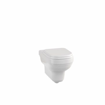 Toalett vägghängd Burlington Riviera med soft close-sits