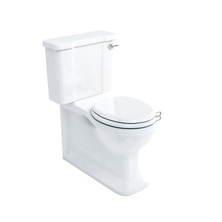 Toalettstol Burlington Arcade med cistern och soft close-sits kromdetaljer