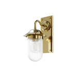 Vägglampa Burlington Guild med frostat glas Guld