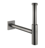 Dornbracht 10060780-99 Vattenlås 1 1/4 täckbricka 78x78 mm Borstad Dark Platinum