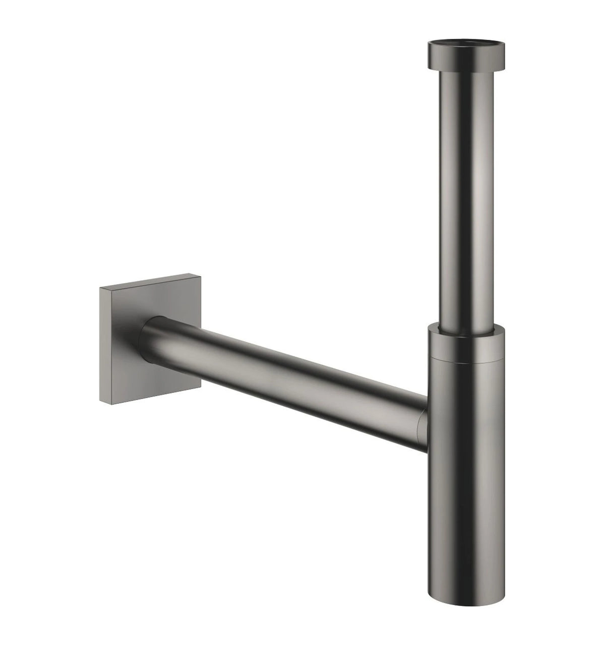 Dornbracht 10060780-99 Vattenlås 1 1/4 täckbricka 78x78 mm Borstad Dark Platinum