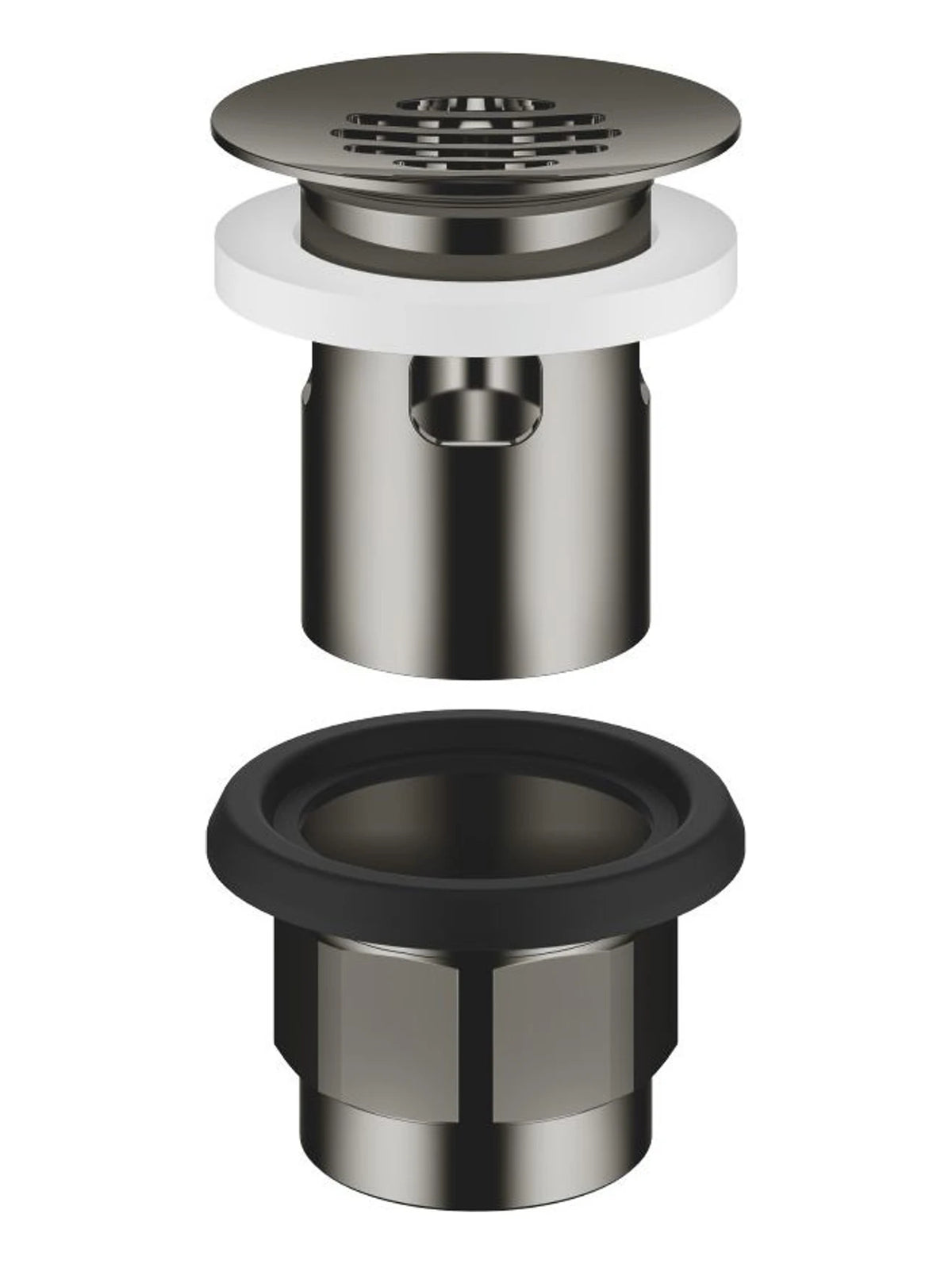 Dornbracht 10105970-19 Silventil 1 1/4 för tvättfat med bräddavlopp Dark Chrome