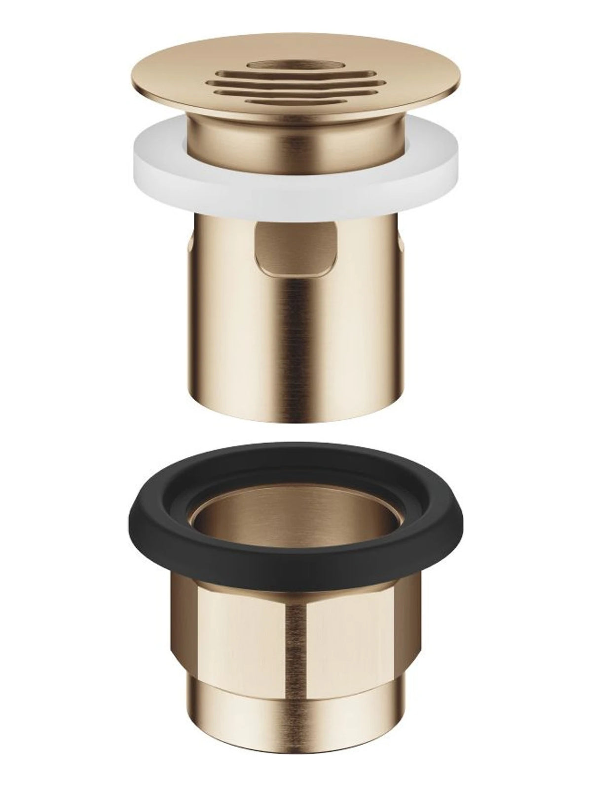 Dornbracht 10105970-27 Silventil 1 1/4 för tvättfat med bräddavlopp Borstad Light Gold