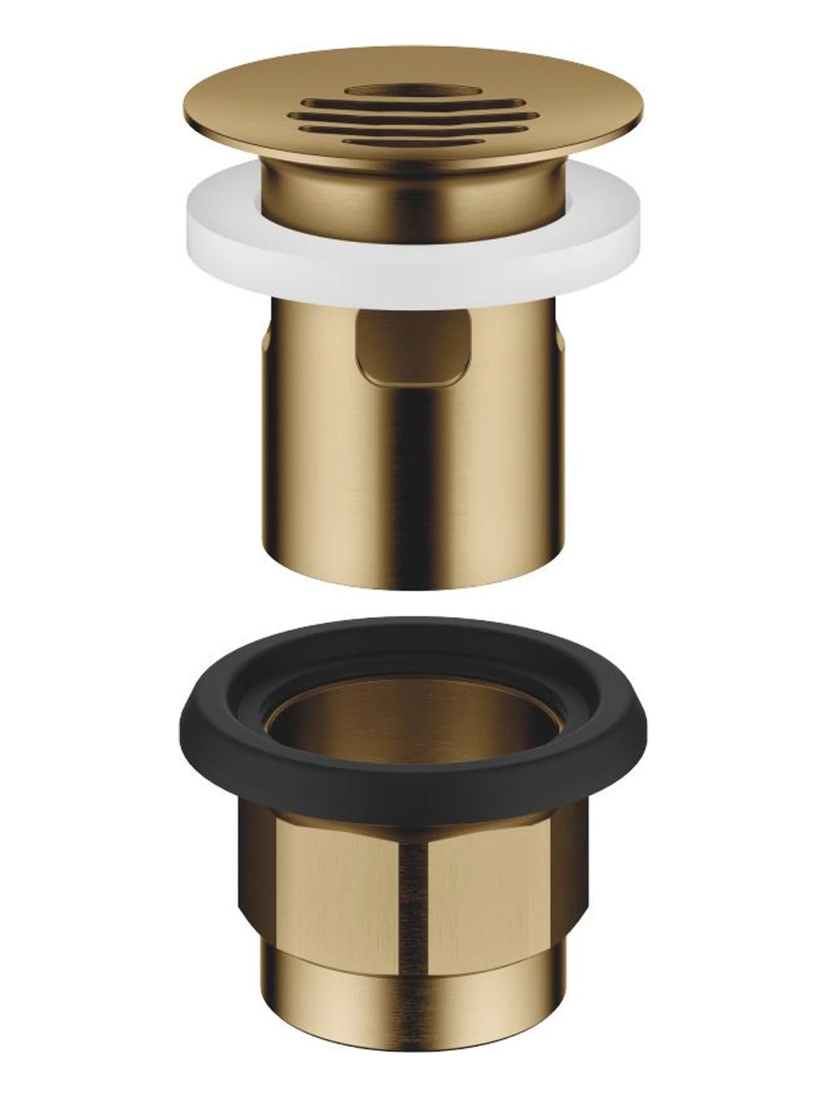 Dornbracht 10105970-39 Silventil 1 1/4 för tvättfat med bräddavlopp Borstad Dark Brass