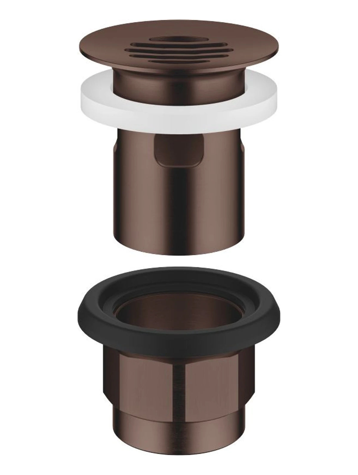 Dornbracht 10105970-43 Silventil 1 1/4 för tvättfat med bräddavlopp Borstad Dark Bronze