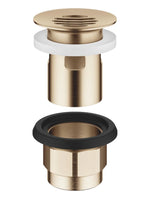 Dornbracht 10105970-46 Silventil 1 1/4 för tvättfat med bräddavlopp Borstad Champagne