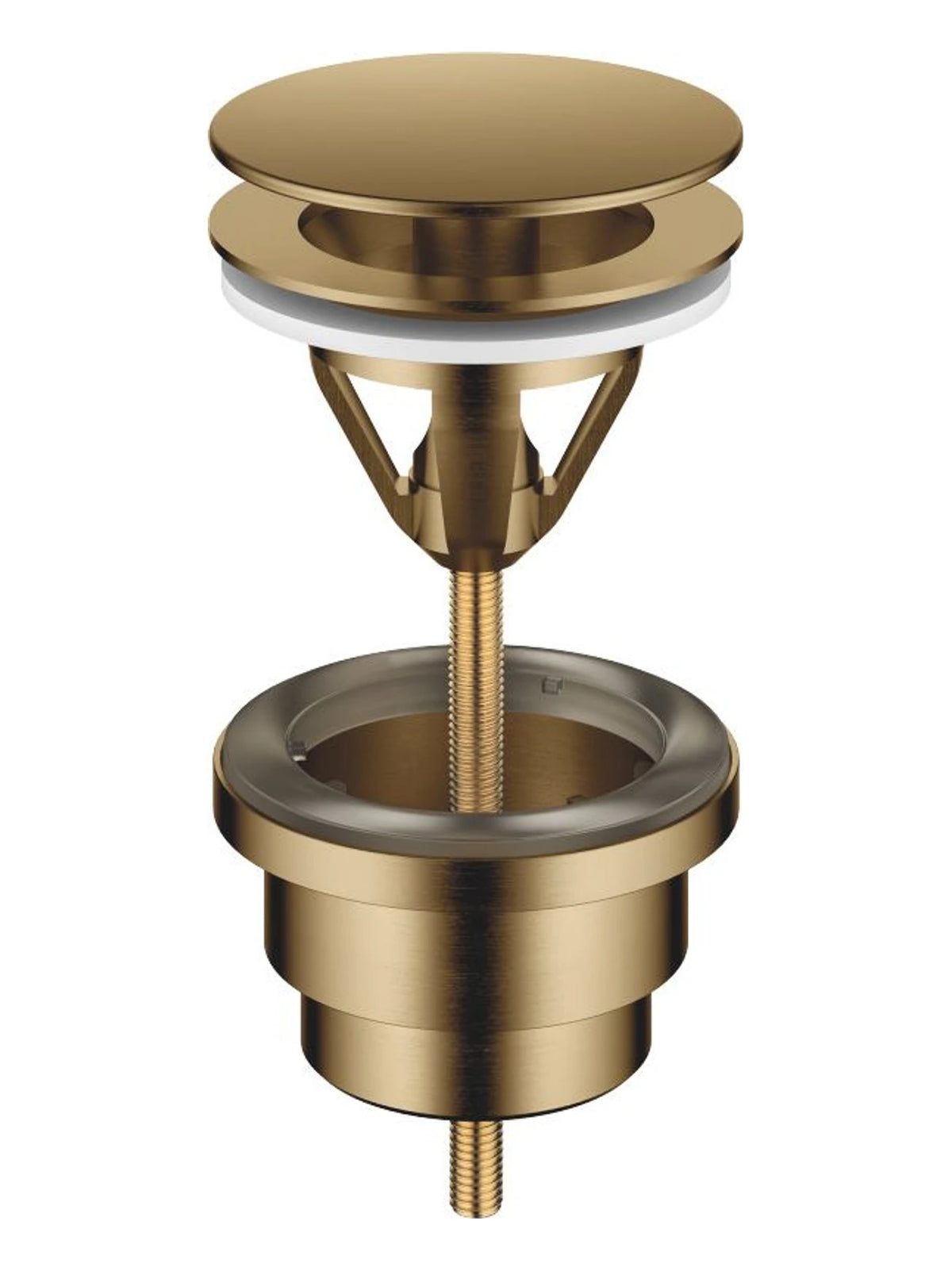 Dornbracht 10126970-39 Bottenventil Öppen 1 1/4 Borstad Dark Brass