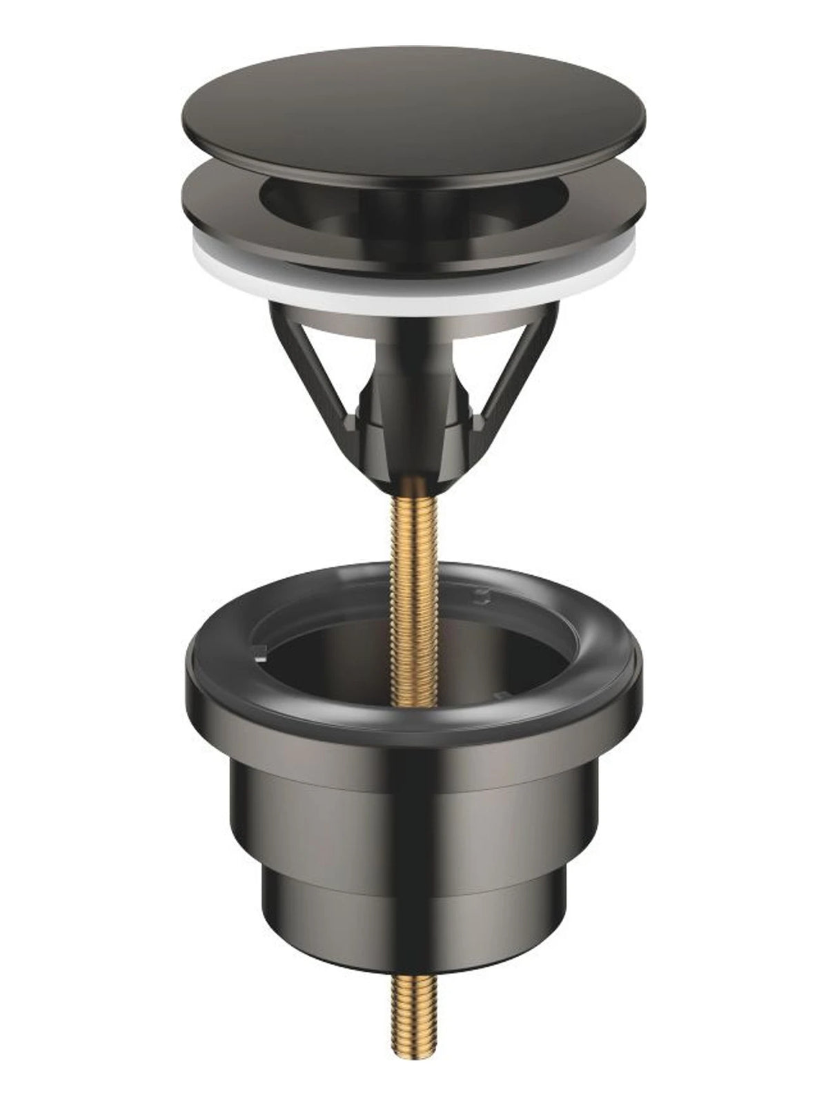 Dornbracht 10126970-99 Bottenventil Öppen 1 1/4 Borstad Dark Platinum