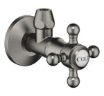 Dornbracht 22900360-99 Vinkelventil MADISON COLD Ø 60 mm Borstad Dark Platinum