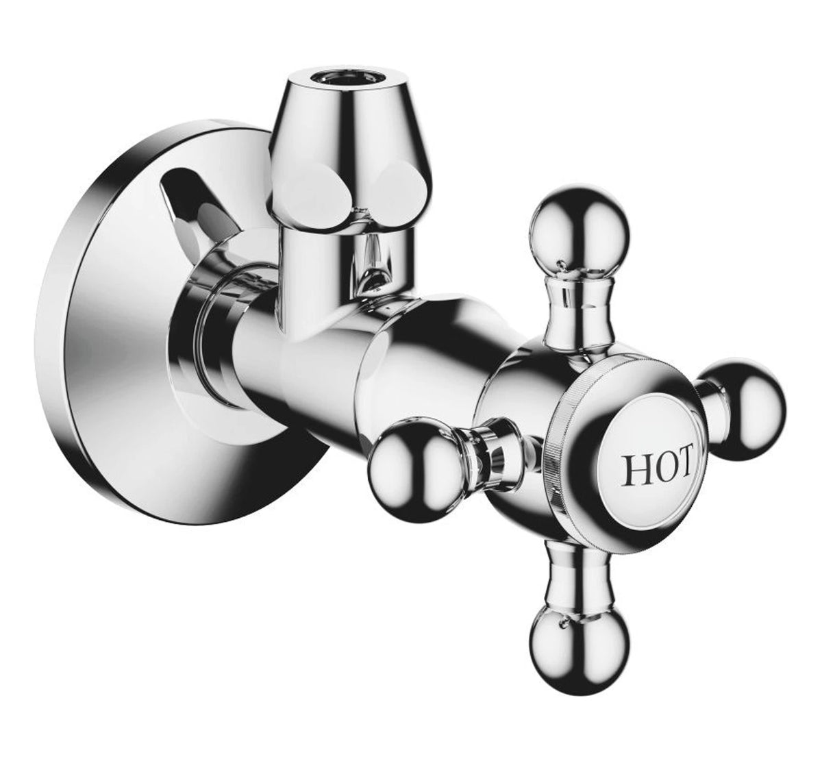 Dornbracht 22900361-00 Vinkelventil MADISON HOT Ø 60 mm Krom