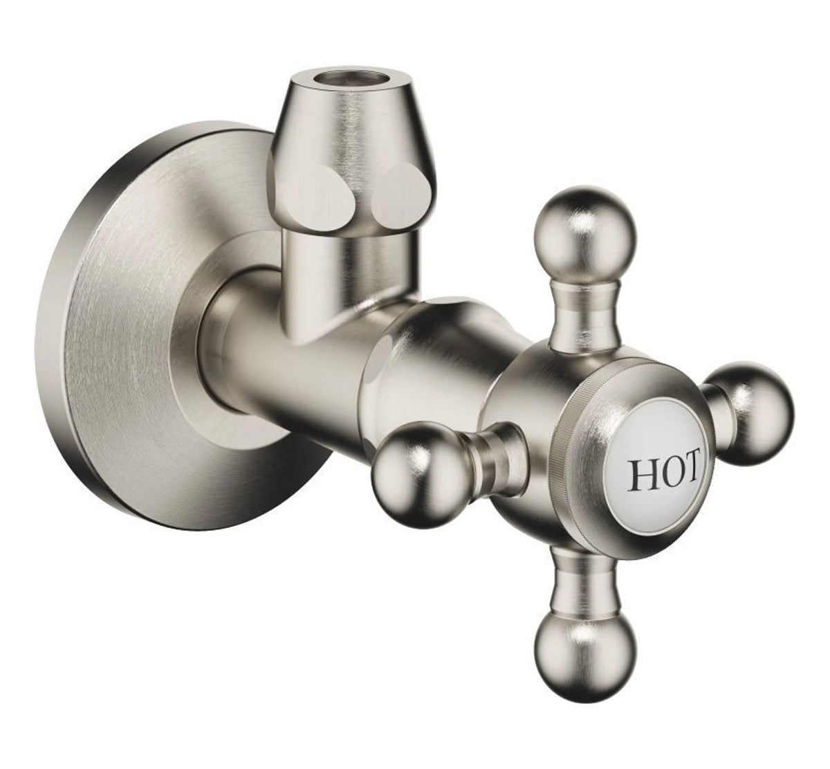 Dornbracht 22900361-06 Vinkelventil MADISON HOT Ø 60 mm Borstad Platina