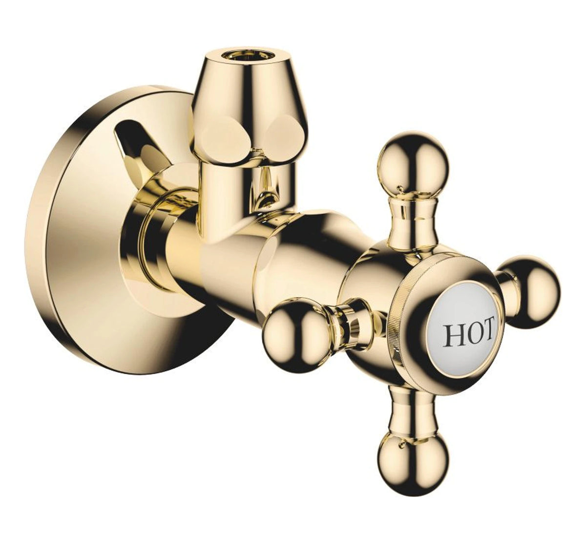 Dornbracht 22900361-09 Vinkelventil MADISON HOT Ø 60 mm Mässing