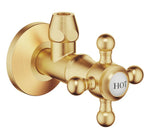 Dornbracht 22900361-28 Vinkelventil MADISON HOT Ø 60 mm Borstad Mässing