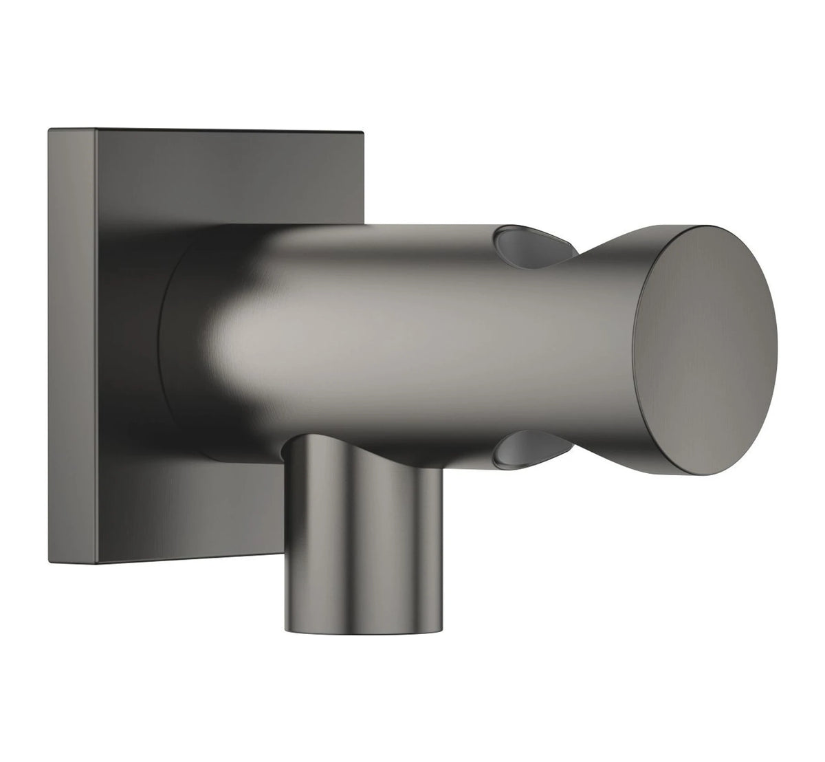 Dornbracht 28490970-99 Anslutningsböj för vägg med duschhållare 60x60 mm Borstad Dark Platinum