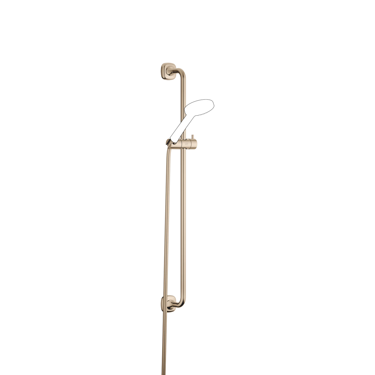 Duschset Dornbracht COYA Champagne, duschstång med glidfäste och handdusch